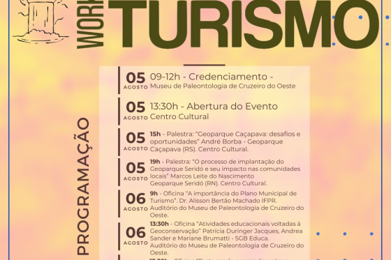 2° WORKSHOP DE GEOTURISMO EM CRUZEIRO DO OESTE.