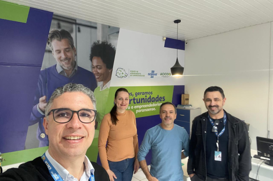 ACICO RECEBE VISITA DE REPRESENTANTES DA CAIXA ECONÔMICA FEDERAL.