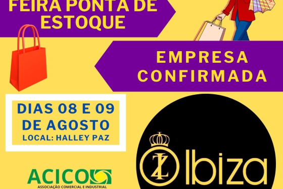 VEM AÍ, FEIRA PONTA DE ESTOQUE