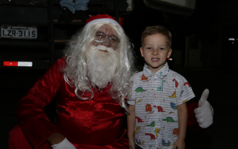 Sorteio e Chegada do Papai Noel Acico